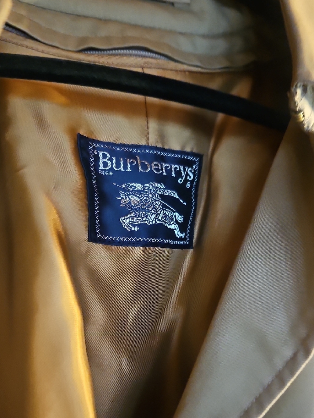 Burberrys Blue Label on Camel Satin Lining